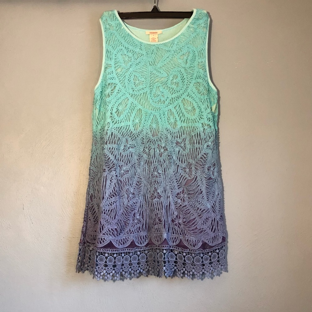 Sundance lace ombré mini dress